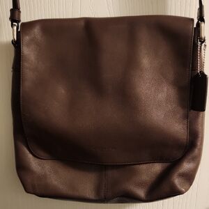 Coach Brown Pebbled Leather Crossbody/Messenger Bag